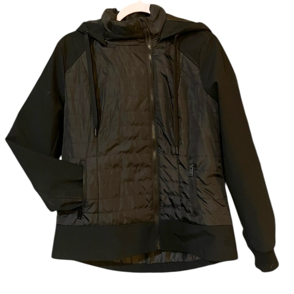 Sebby Black Puffer Jacket w/ removable hood